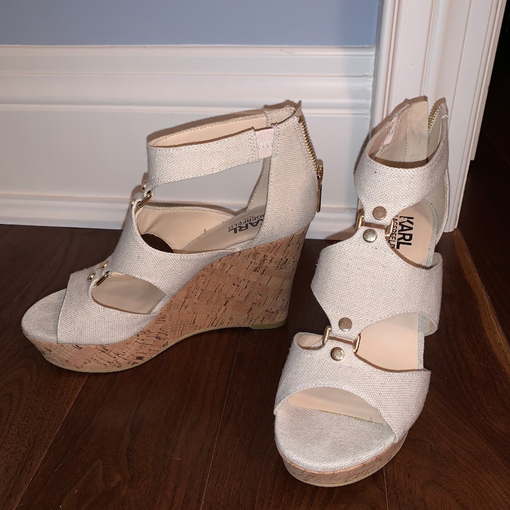 Karl Lagerfeld Wedges- size 7.5 W
